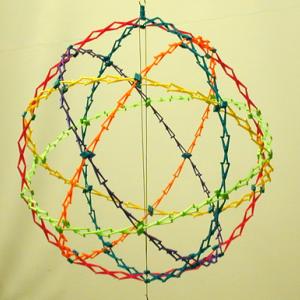 1Q40.22 - Conservation of Angular Momentum - Hoberman Sphere ...