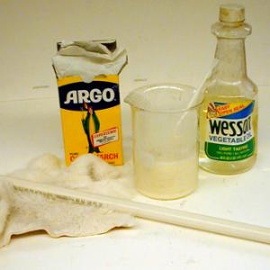 Mix 1 part corn starch to 2 parts vegetable (Wesson) oil.  Pour the resulting mixture into another container and while pouring bring a charged PVC rod near the stream.  If the mixture is of proper consistency it will stop pouring and appear to freeze or turn solid.  Moving the rod away from the stream will allow it to continue pouring again as a normal liquid. 