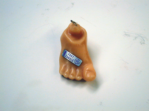 Foot Shaped Candle