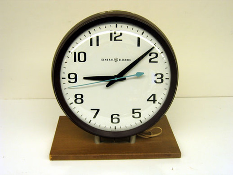 clock on a stand
