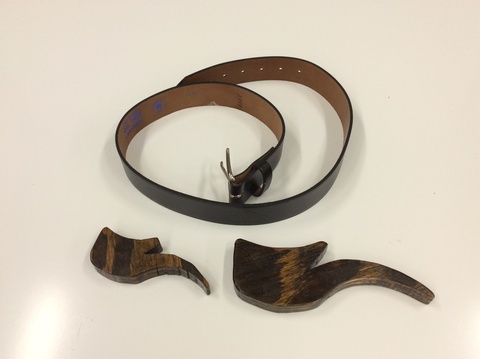 belt, two belt hooks