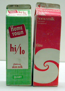 quart and liter milk cartons