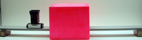 track, pink box