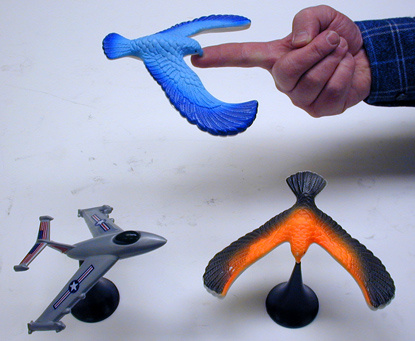 Balancing birds, balancing plane