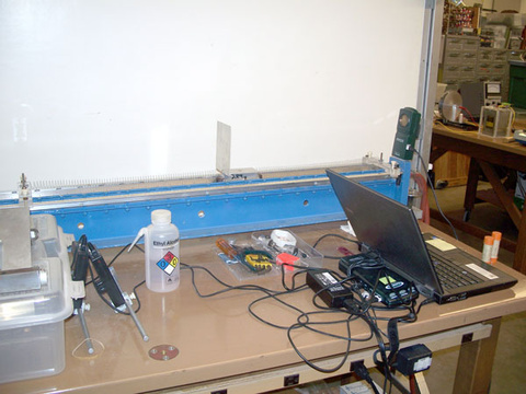 Air Track, Springs, Vernier interface with sonic sensor