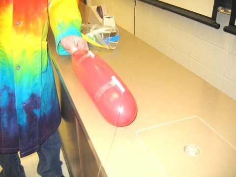 Fishing Line Guide Wire, Long Balloons, Soda Straws, and Tape