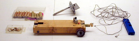 Rocket Cart, Sail, Rocket Motors, Engine Igniters and Battery Pack