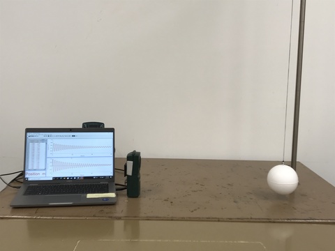 Pendulum with Styrofoam Bob, Large Photogate