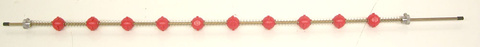 rod with a chain of springs and particles