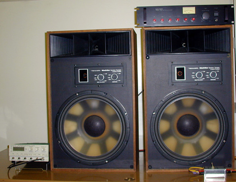 Amplifier, Wave Generator, and Two Large Speakers