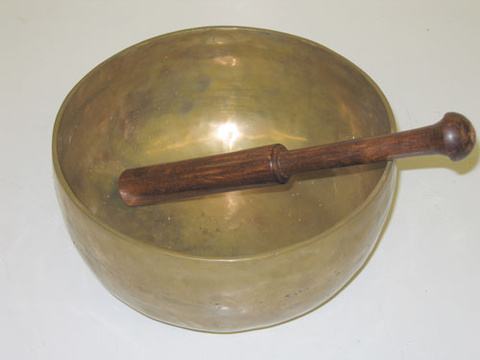 Bowl and Wooden Rod