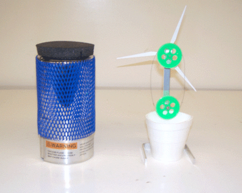 The nitinol wire windmill