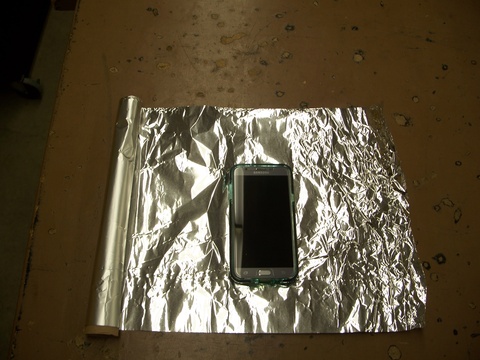 Cell Phone and Aluminum Foil