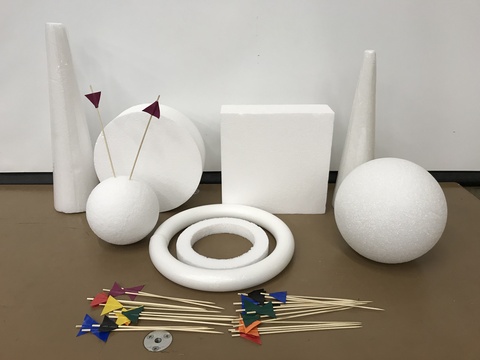 Styrofoam objects