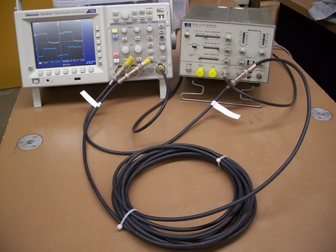 BNC Cables and Oscilloscope