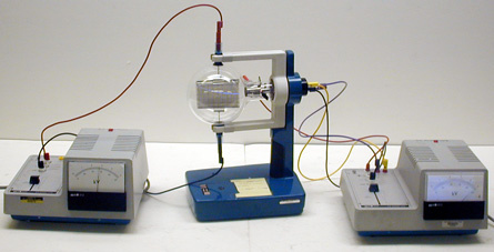5 kV Power supply (2), Electron beam deflection tube, Helmholtz Coils, 20 V DC Power Supply