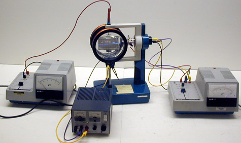 5 kV Power supply (2), Electron beam deflection tube, Helmholtz Coils, 20 V DC Power Supply