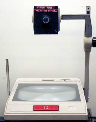 Newton's Rings Unit and Overhead Projector