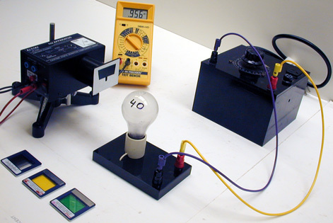 Equipment for Photoelectric Effect Stopping Potential Demo