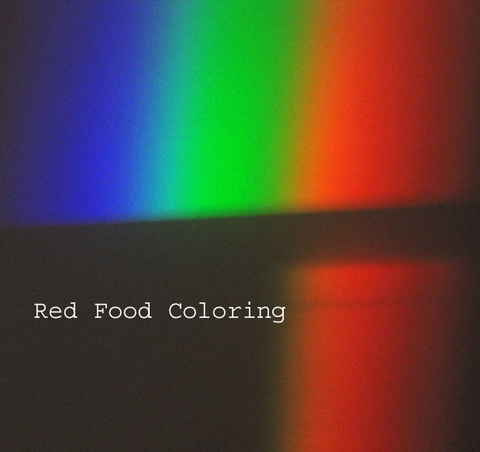 Red Food Coloring Spectral Lines