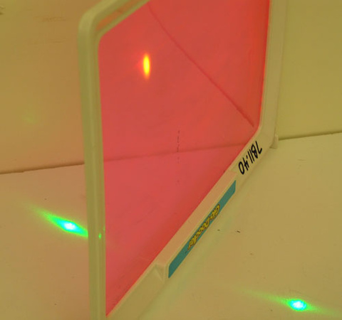 Laser Pointer Light Pointing at Glo Doodler