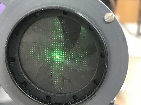 6Q20.10 - Optical Fourier Transform - Fine Mesh Screen Diffraction Pattern